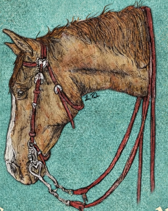 Equine bodywork — horse portrait